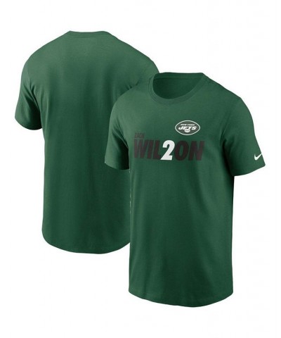 Men's Zach Wilson Green New York Jets Player Graphic T-shirt $18.35 T-Shirts