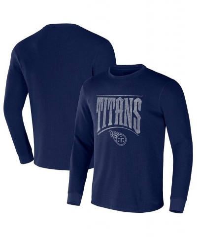 Men's NFL x Darius Rucker Collection by Navy Tennessee Titans Long Sleeve Thermal T-shirt $24.00 T-Shirts