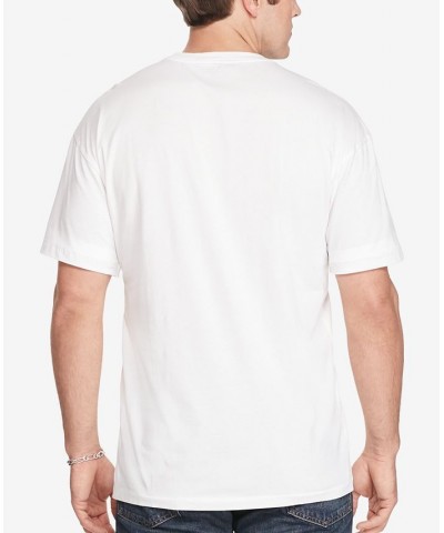 Men's Big & Tall Crew-Neck Pocket T-Shirt White $34.45 T-Shirts