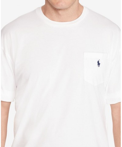 Men's Big & Tall Crew-Neck Pocket T-Shirt White $34.45 T-Shirts