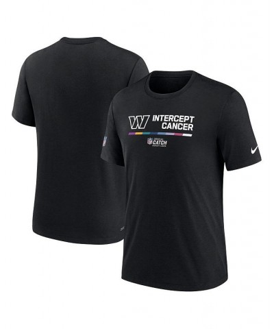 Men's Black Washington Commanders 2022 NFL Crucial Catch Performance T-shirt $21.59 T-Shirts