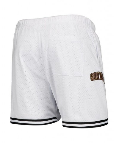 Men's White San Diego Padres Logo Mesh Shorts $44.00 Shorts