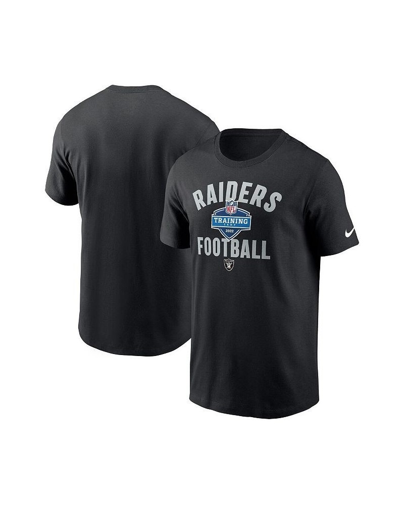 Men's Black Las Vegas Raiders 2022 Training Camp Athletic T-shirt $18.00 T-Shirts