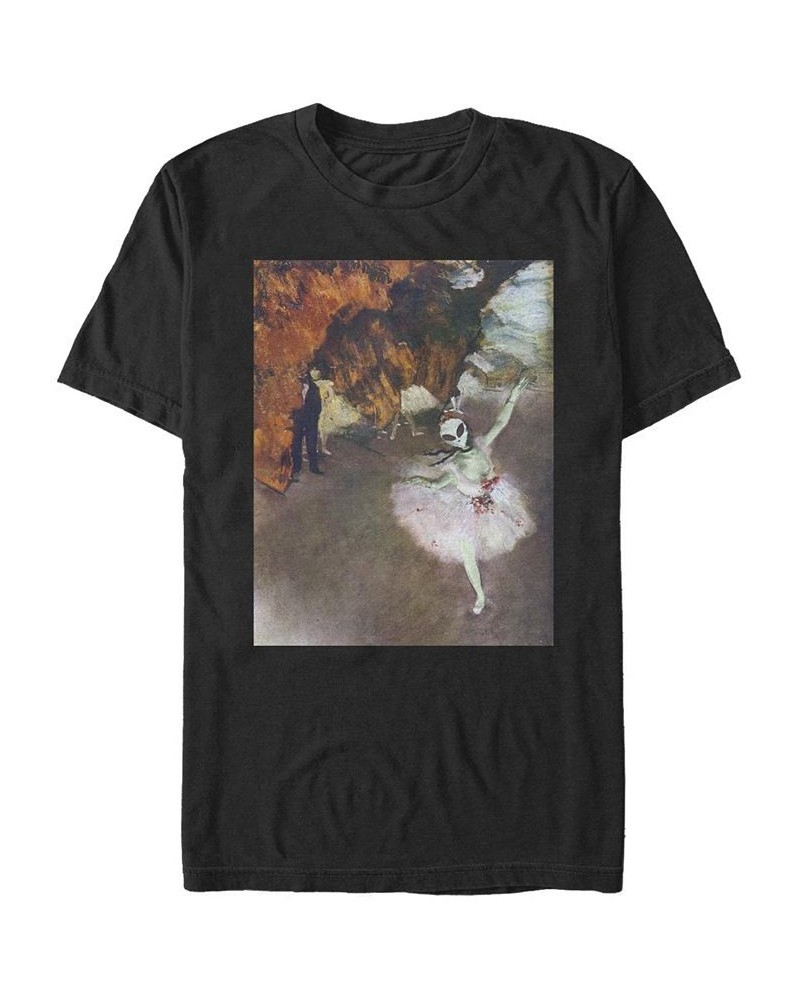 Men's Alien Degas Short Sleeve Crew T-shirt Black $14.35 T-Shirts