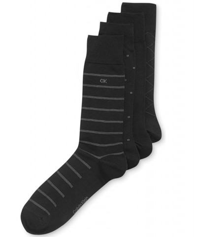 4-Pack Patterned Dress Socks Black $11.68 Socks