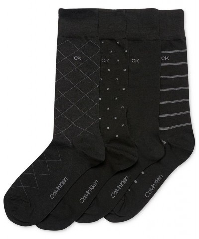 4-Pack Patterned Dress Socks Black $11.68 Socks