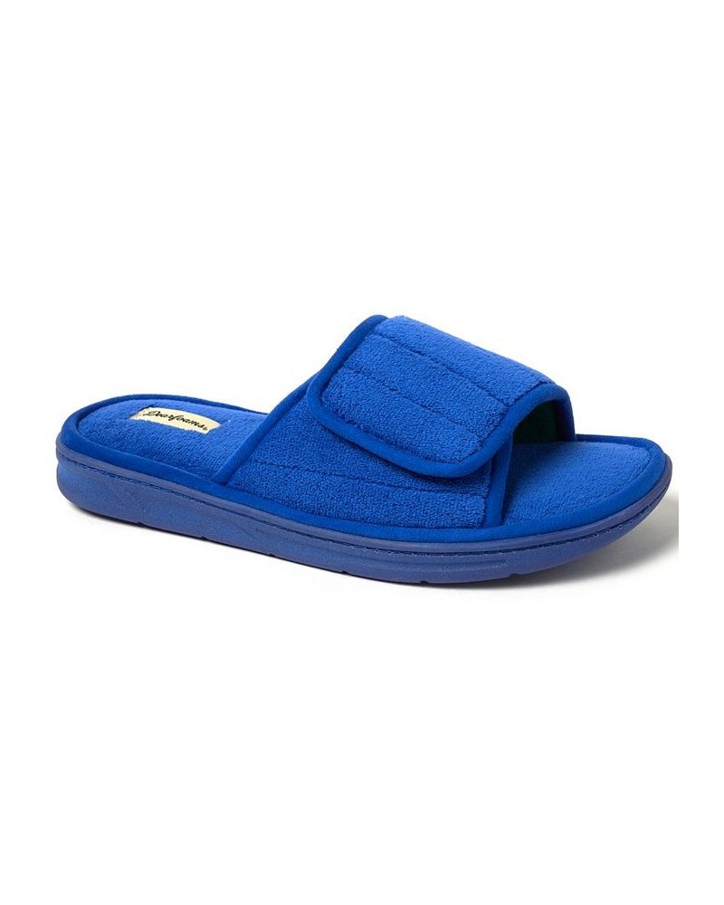 Men's Collin Terry Slide Slippers Blue $25.92 Shoes