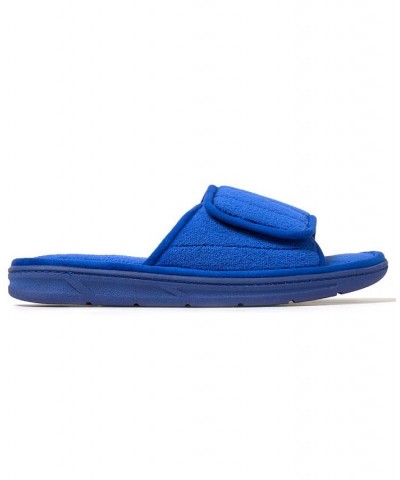 Men's Collin Terry Slide Slippers Blue $25.92 Shoes