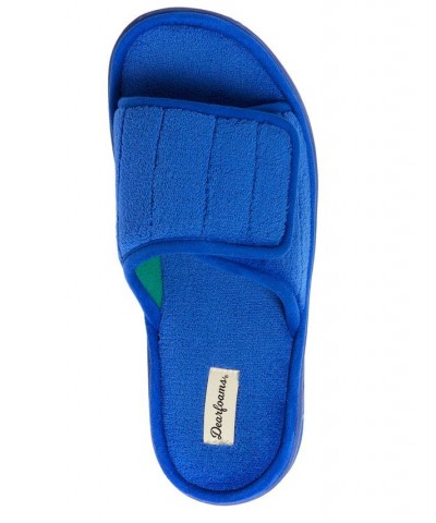 Men's Collin Terry Slide Slippers Blue $25.92 Shoes