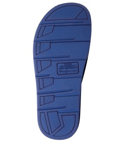 Men's Collin Terry Slide Slippers Blue $25.92 Shoes