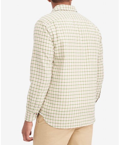 Men's Oxford Multi Gingham Printed Regular Fit Shirt Optic White / Spring Lime / Multi $39.41 Shirts