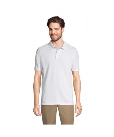 School Uniform Men's Short Sleeve Mesh Polo Shirt White $16.26 Polo Shirts