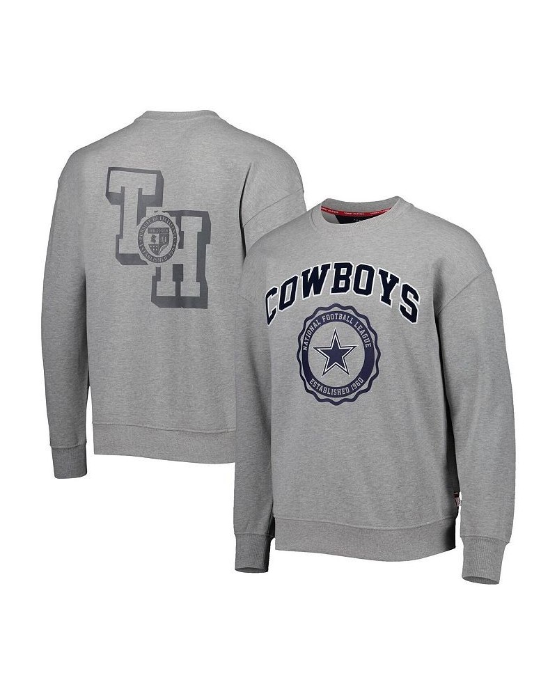 Men's Heather Gray Dallas Cowboys Ronald Crew Sweatshirt $41.40 Sweatshirt