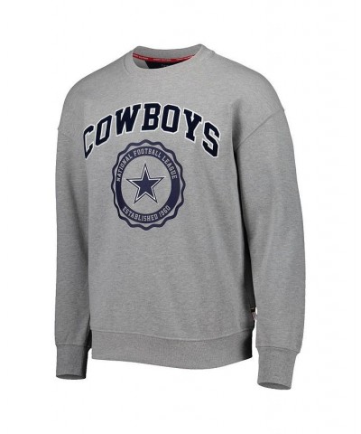 Men's Heather Gray Dallas Cowboys Ronald Crew Sweatshirt $41.40 Sweatshirt