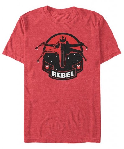 Star Wars Men's Classic Rebel Fighter Logo Short Sleeve T-Shirt Red $15.05 T-Shirts