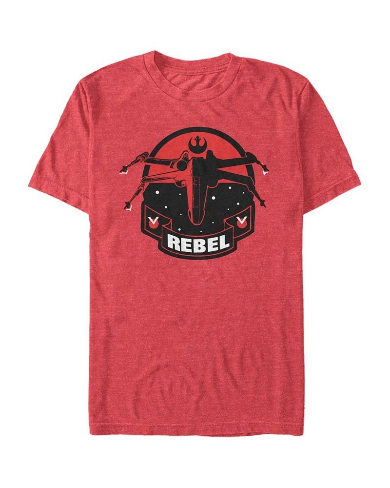 Star Wars Men's Classic Rebel Fighter Logo Short Sleeve T-Shirt Red $15.05 T-Shirts