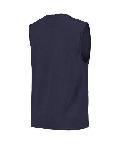 Men's Threads Navy Atlanta Braves Softhand Muscle Tank Top $25.49 T-Shirts