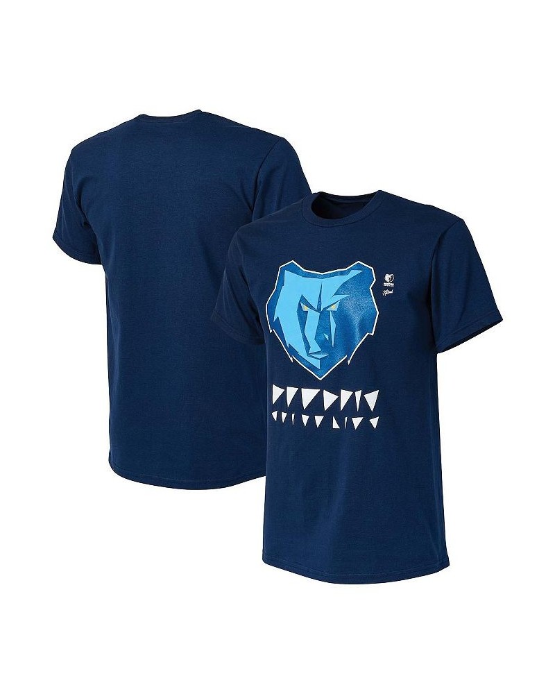 Men's NBA x Naturel Navy Memphis Grizzlies No Caller ID T-shirt $25.80 T-Shirts