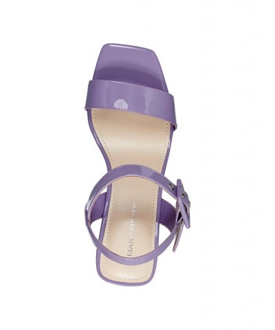 Women's Lukey Dress Wedge Sandals Purple $46.55 Shoes