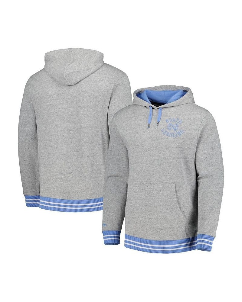 Men's Heather Gray North Carolina Tar Heels Pullover Hoodie $50.00 Sweatshirt