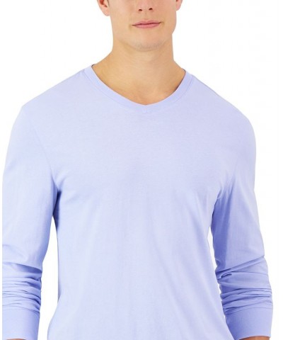 Men's V-Neck Long Sleeve T-Shirt PD06 $16.91 T-Shirts