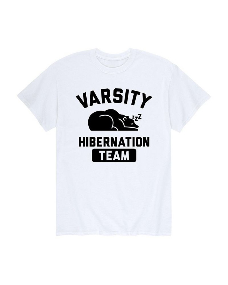 Men's Hibernation Team Short Sleeve T-shirt White $15.40 T-Shirts