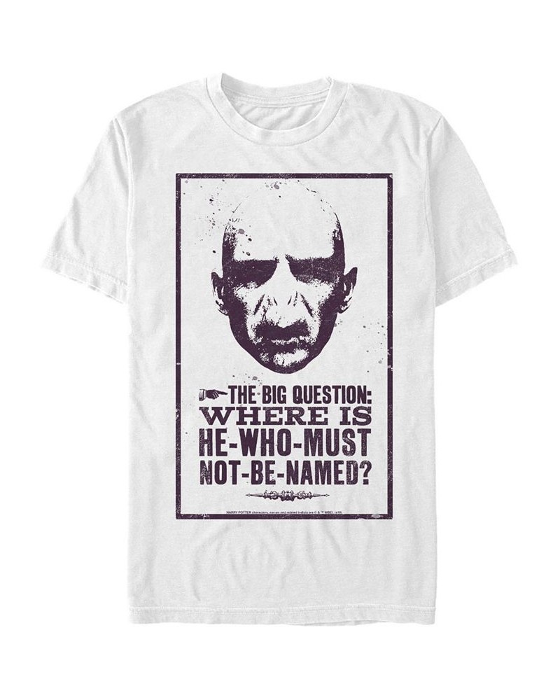 Men's Must Not Be Named Short Sleeve Crew T-shirt White $14.70 T-Shirts