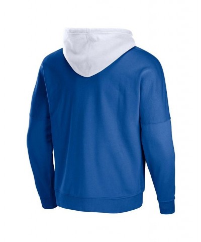 Men's NFL X Staple Blue Indianapolis Colts Oversized Gridiron Vintage-Like Wash Pullover Hoodie $39.41 Sweatshirt