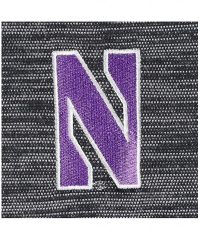 Men's Black Northwestern Wildcats Tempo Fleece Quarter-Zip Jacket $37.40 Jackets