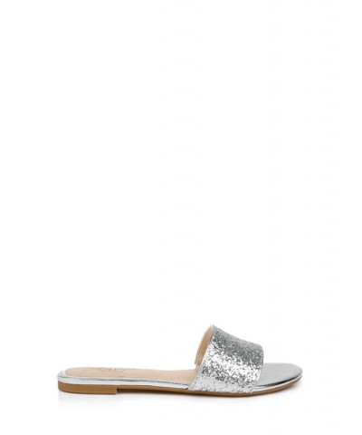 Dillian Dress Slides Silver $39.16 Shoes