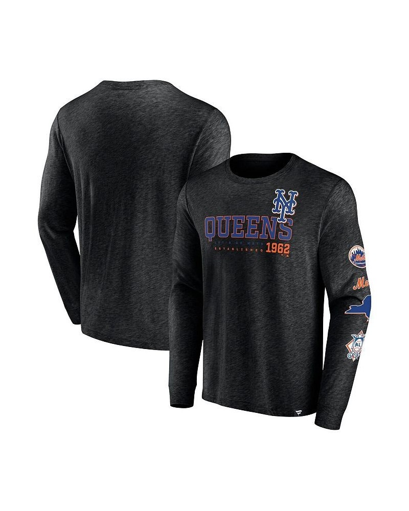 Men's Branded Black New York Mets High Whip Pitcher Long Sleeve T-shirt $20.00 T-Shirts