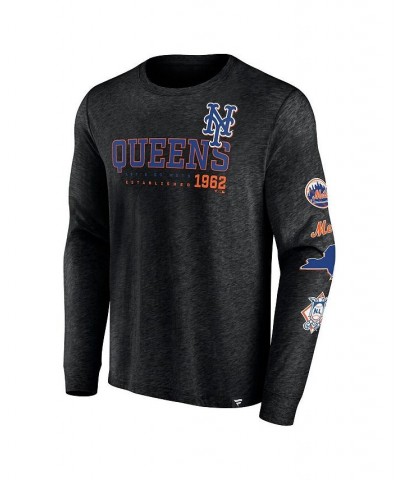 Men's Branded Black New York Mets High Whip Pitcher Long Sleeve T-shirt $20.00 T-Shirts