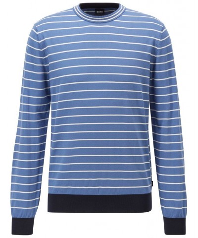 BOSS Men's Regular-Fit Sweater Blue $63.70 Sweaters