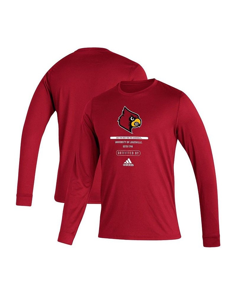 Men's Red Louisville Cardinals Sideline Locker Tag Creator AEROREADY Long Sleeve T-shirt $25.49 T-Shirts