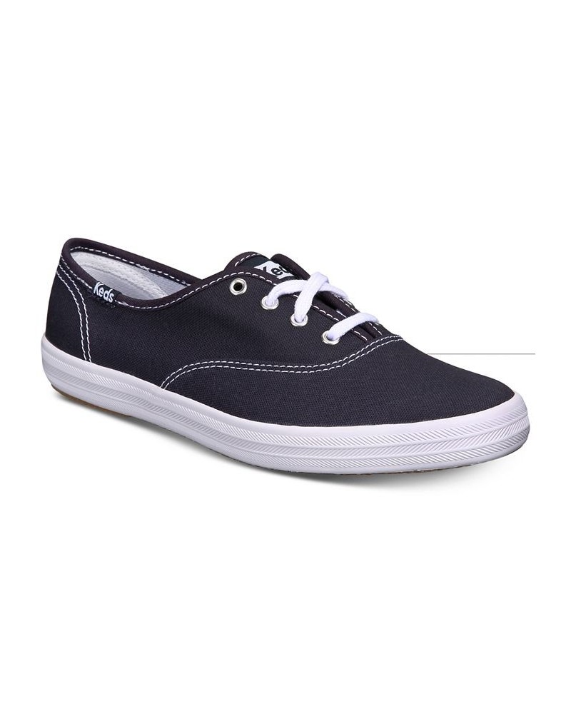 Women's Champion Ortholite Lace-Up Oxford Fashion Sneakers Blue $33.80 Shoes