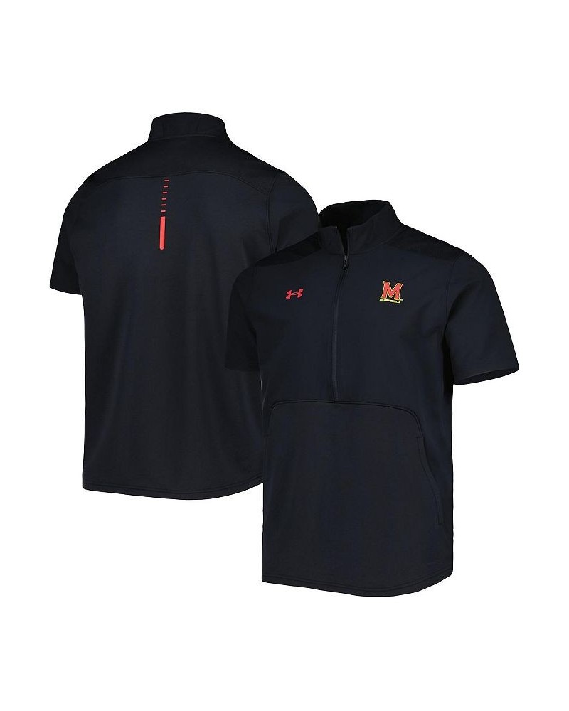 Men's Black Maryland Terrapins Motivate 2.0 Half-Zip Jacket $47.00 Jackets