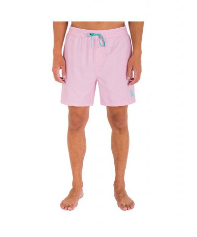 Men's One and Only Crossdye Volley Shorts Pink $21.00 Swimsuits