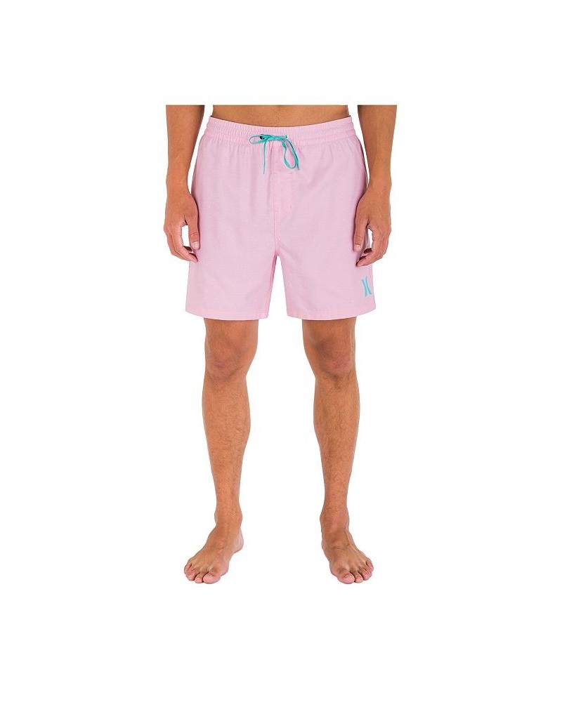 Men's One and Only Crossdye Volley Shorts Pink $21.00 Swimsuits