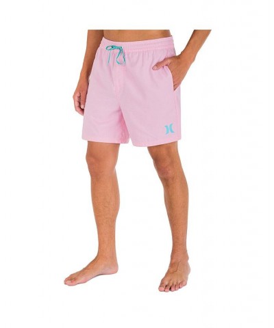 Men's One and Only Crossdye Volley Shorts Pink $21.00 Swimsuits