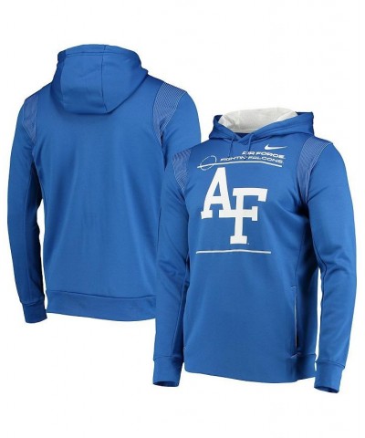 Men's Royal Air Force Falcons 2021 Team Sideline Performance Pullover Hoodie $34.30 Sweatshirt