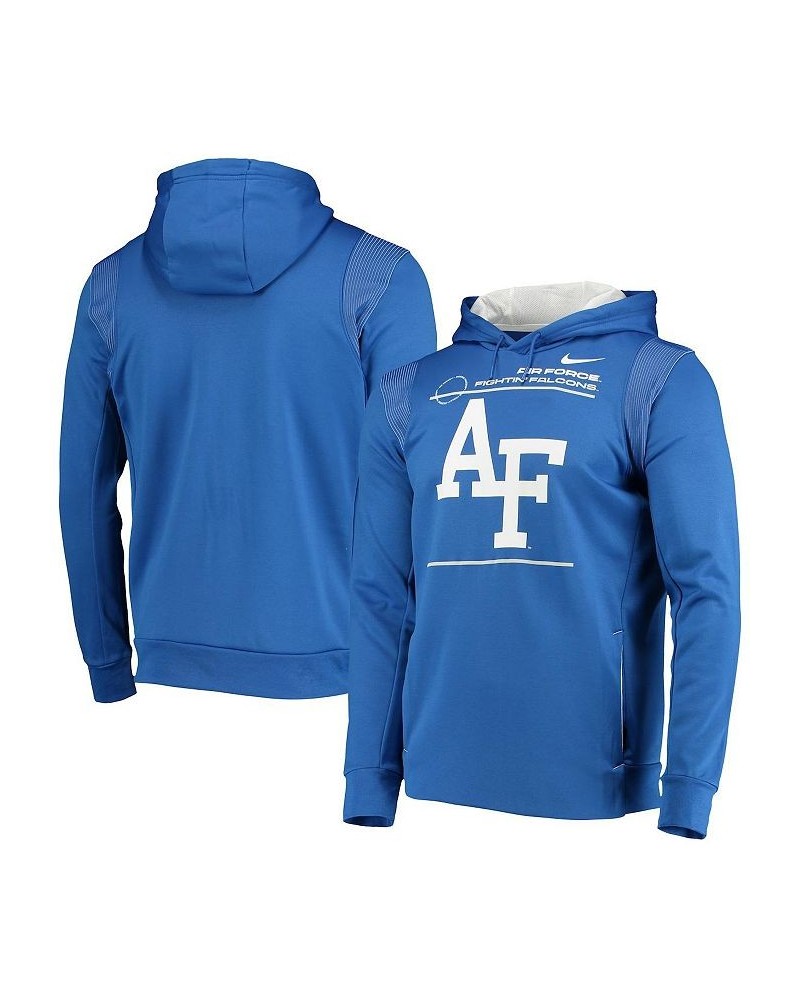 Men's Royal Air Force Falcons 2021 Team Sideline Performance Pullover Hoodie $34.30 Sweatshirt