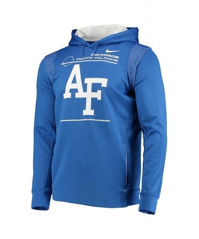 Men's Royal Air Force Falcons 2021 Team Sideline Performance Pullover Hoodie $34.30 Sweatshirt