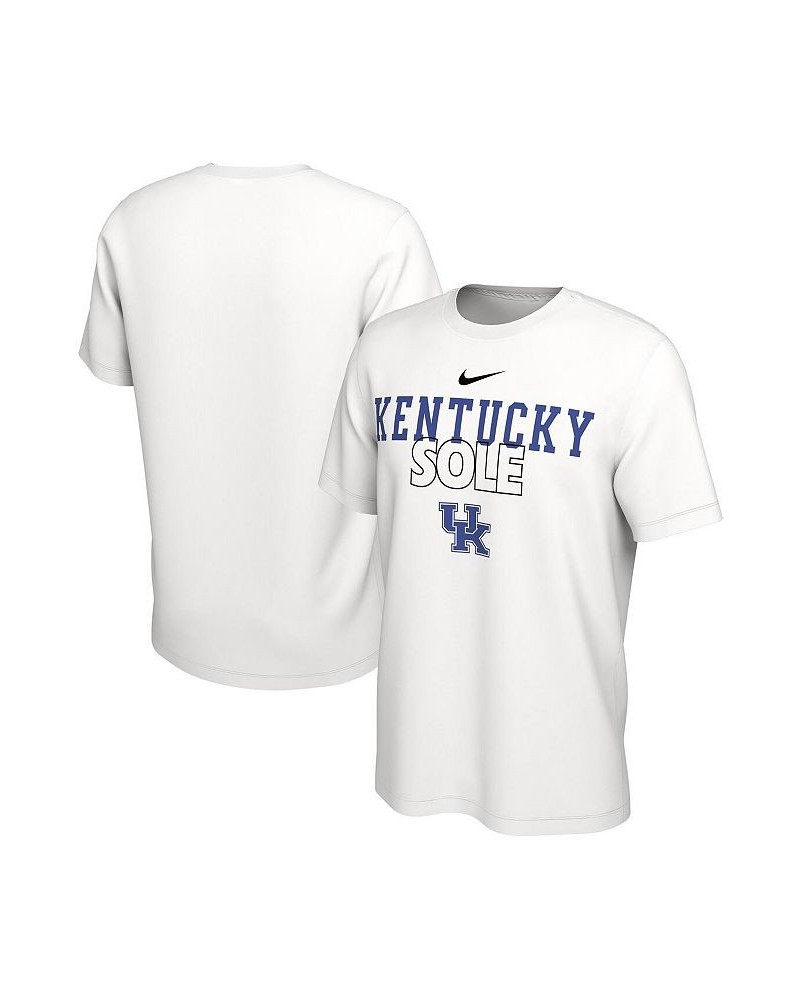 Men's White Kentucky Wildcats On Court Bench T-shirt $21.59 T-Shirts