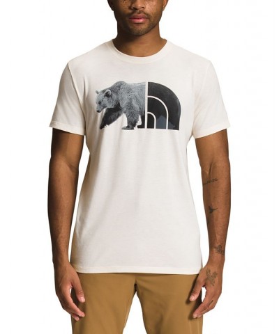 Men's Slim-Fit Bear Logo Graphic T-Shirt White $19.60 T-Shirts