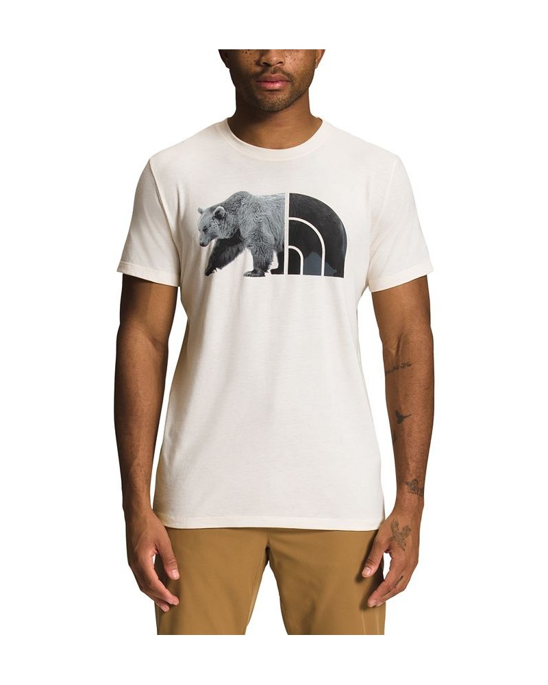 Men's Slim-Fit Bear Logo Graphic T-Shirt White $19.60 T-Shirts