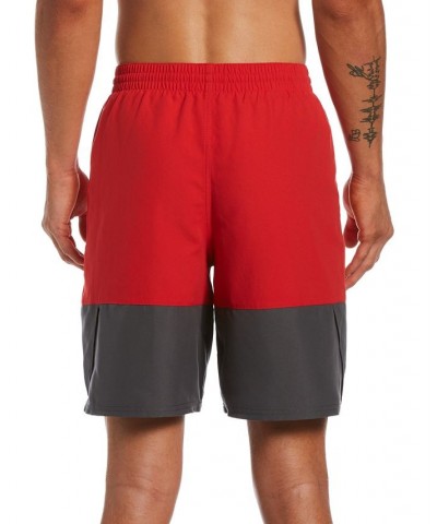 Men's Split Colorblocked 9" Swim Trunks PD03 $20.20 Swimsuits