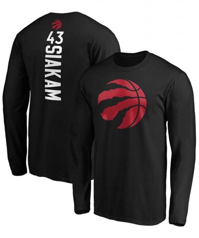 Men's Pascal Siakam Black Toronto Raptors Team Playmaker Name and Number Long Sleeve T-shirt $21.08 T-Shirts