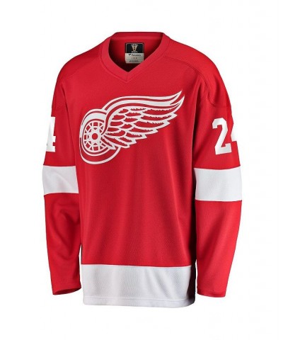 Men's Bob Probert Red Detroit Red Wings Premier Breakaway Retired Player Jersey $79.20 Jersey