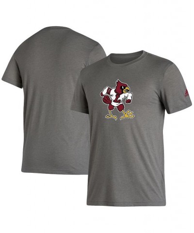 Men's Gray Louisville Cardinals Basics Heritage Tri-Blend T-shirt $23.39 T-Shirts