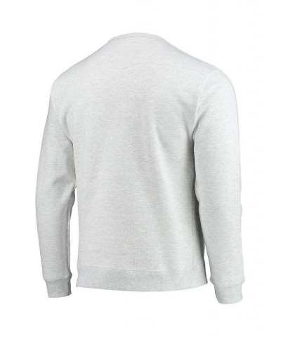 Men's Heathered Gray Illinois Fighting Illini Upperclassman Pocket Pullover Sweatshirt $35.25 Sweatshirt